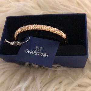 Rose gold Swarovski crystal bangle